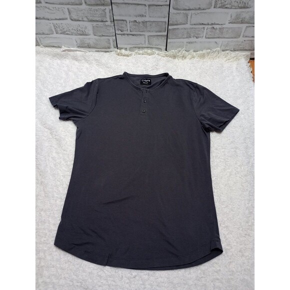 Cuts Elongated Short Sleeve 2 Men's Tee Crew Neck - Picture 8 of 14